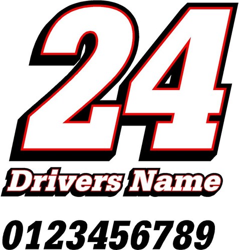 Race car numbers street stock