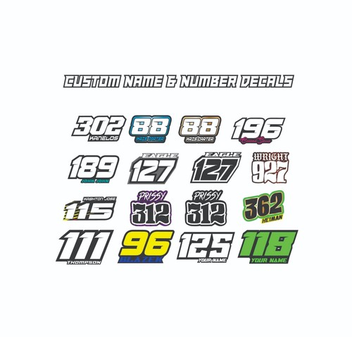 Custom race numbers - pc,
