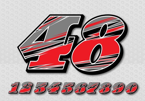Race car numbers sets late - numbers,