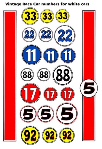 Race car numbers - race, f1