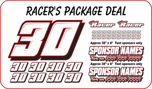 Race car numbers - car, dirt